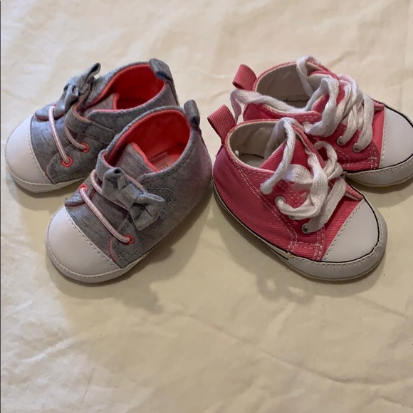 Converse Other - Baby girl soft sole shoes